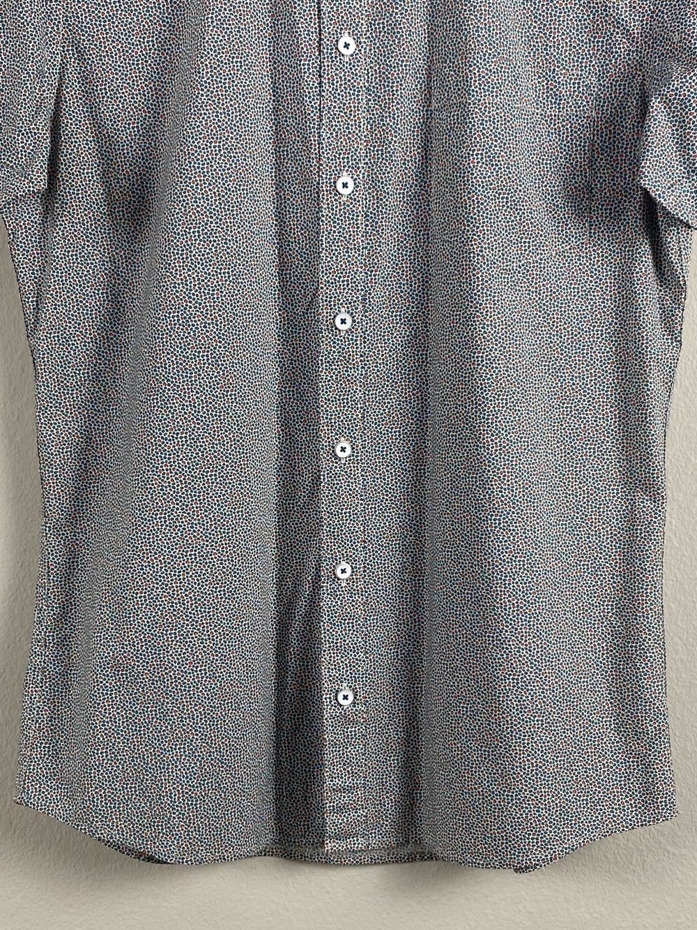 Rodd & Gunn Sports Fit Micro Pattern Short Sleeve Button Front Shirt - Picture 4 of 15